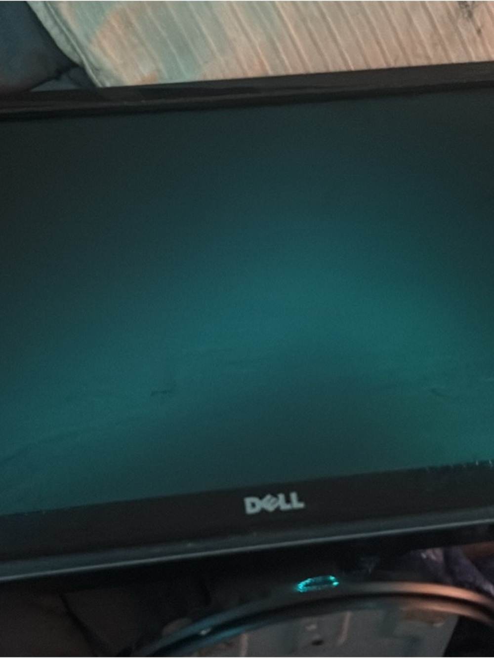 Dell Black Desktop Monitor Back Panel with Certification Labels